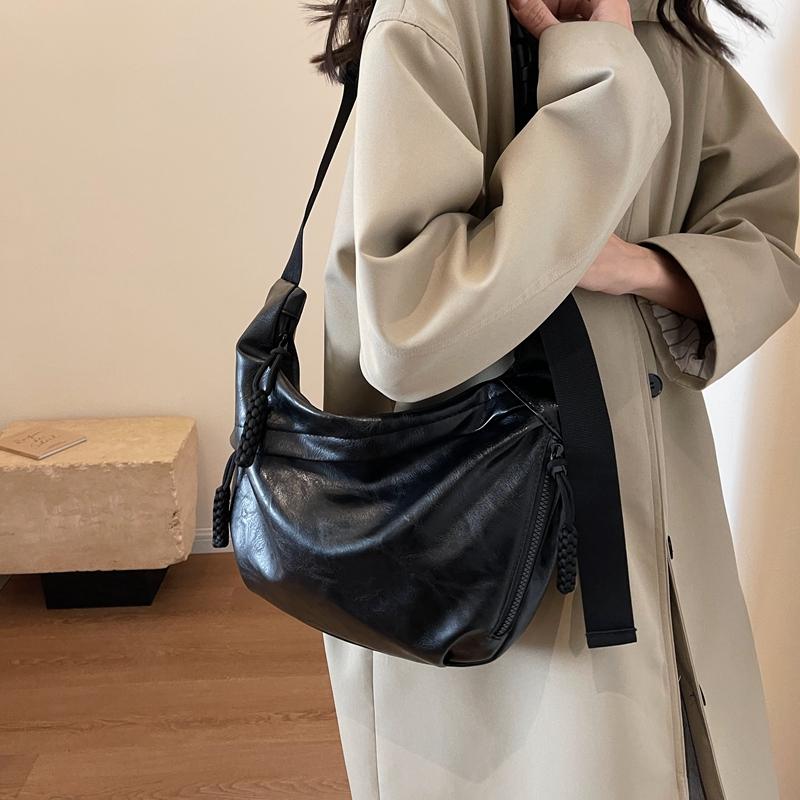 Женская сумка большой вместимости, мягкая кожаная сумка через плечо, большая сумка