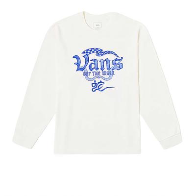 Vans Удобная футболка с длинным рукавом и надписью «Год змеи», унисекс, белый цвет VN000P39FS8