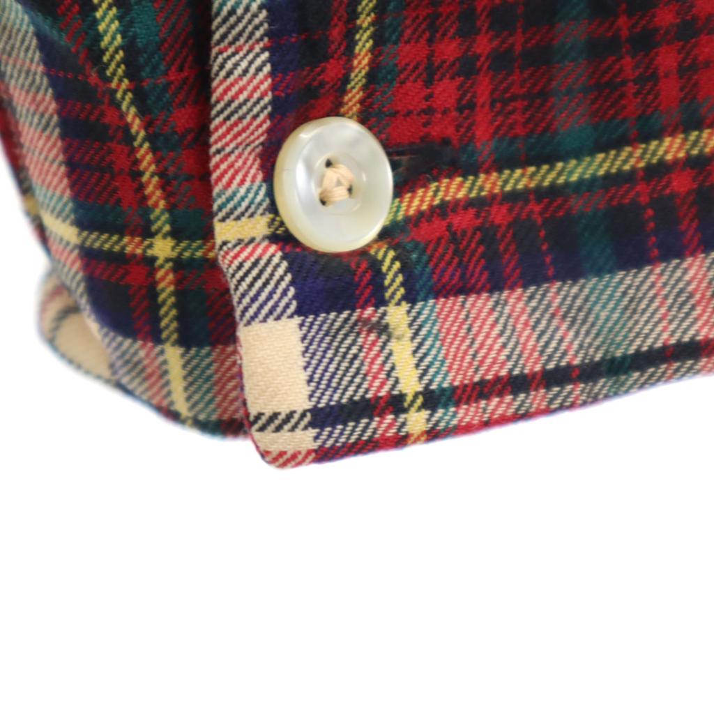 Hathaway 60-е Винтажная рубашка с открытым воротником в клетку с длинным рукавом Мужская Б/У