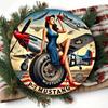 P-51 Mustang Wall Art Metal Decor for Home Bar Garage Room Decor Sign