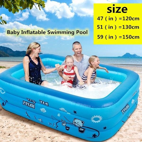 120/130/150 см Синяя детская ванна для купания Детский домашний надувной бассейн для плавания Бесплатная доставка Детский надувной бассейн