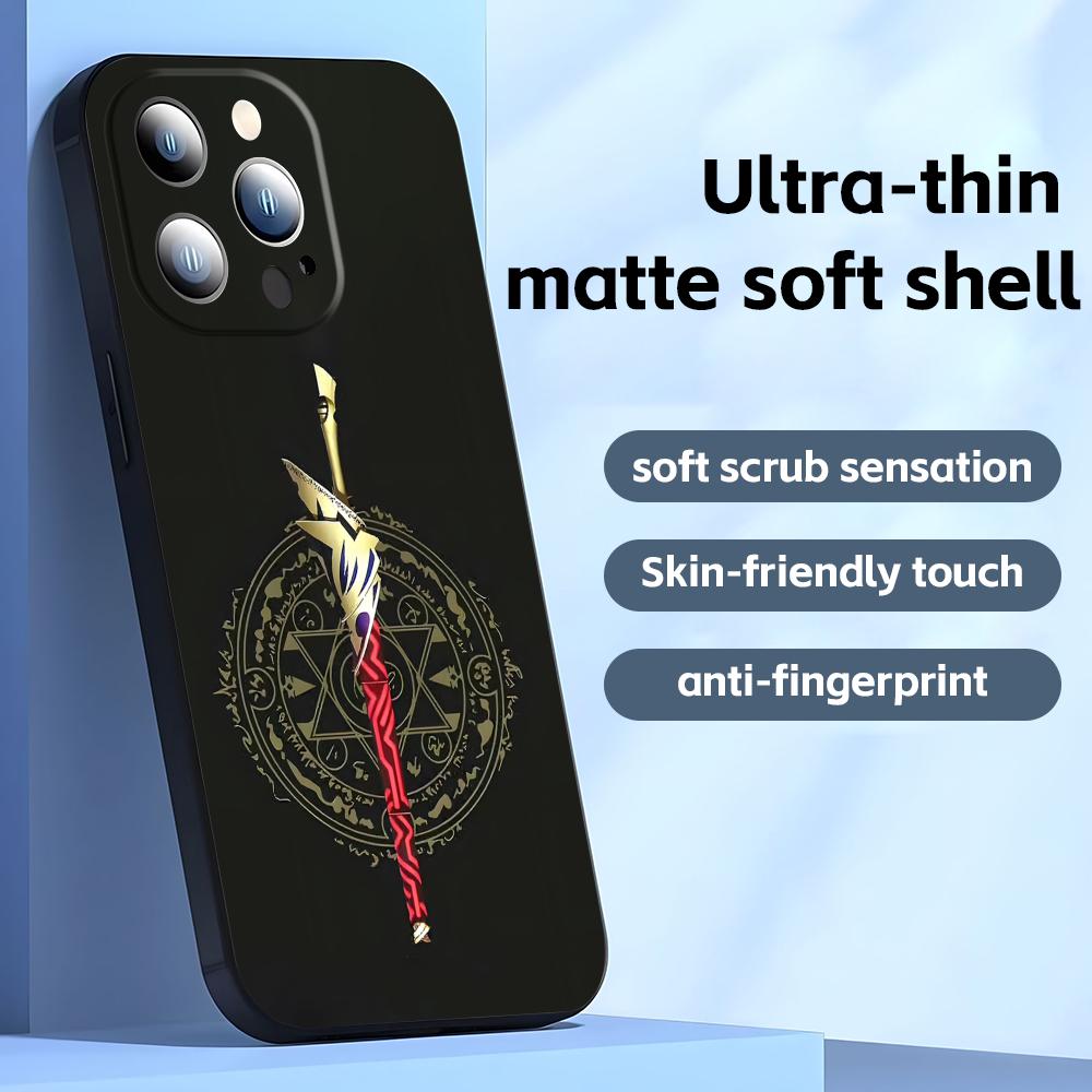 Чехол для телефона Fate strange Fake для iPhone17 16 16e 15 14 13 12 11 Plus Mini Pro Max Мягкий черный Ударопрочный чехол