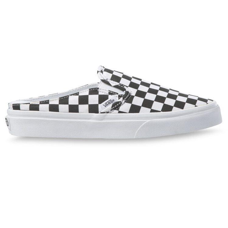 Vans Классические слипоны в клетку, унисекс, белый/черный, VN0A4P3U5GU