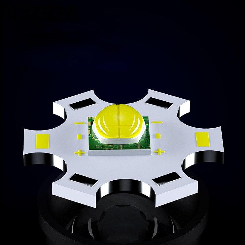 Фонарик XHP60 с зумом, индикатором мощности, USB-зарядкой, водонепроницаемый, с сильным светом, фонарик сзади