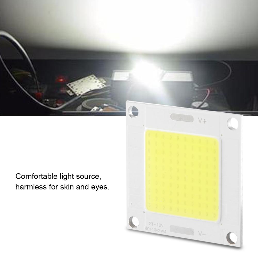 12-14 В 50 Вт COB LED Встроенный чип Световая панель Лампа для DIY Прожектор для проектора (белый)