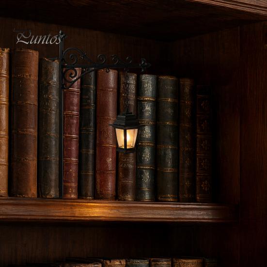 Библиотечный фонарь, светильник для книжной полки, винтажный светодиодный ночник для уголка для чтения, настольная лампа, декоративное освещение книжной полки для дома и офиса, подарок для любителя книг.