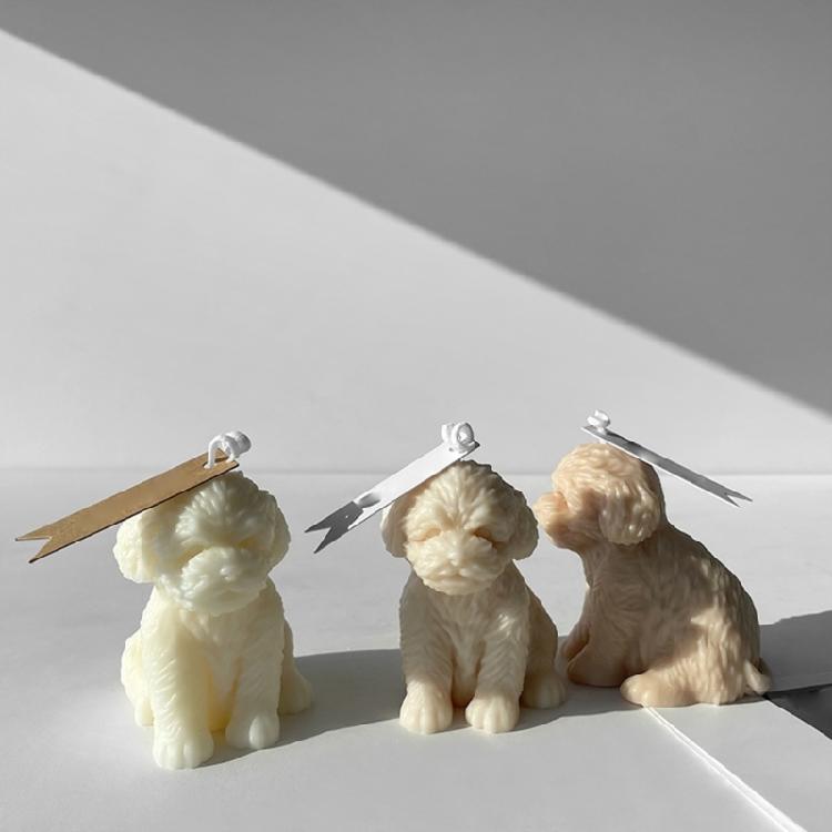 Cute Dog Candle Mold Wax Aromatherapy Moulds Perfect Gift for Craft Enthusiasts