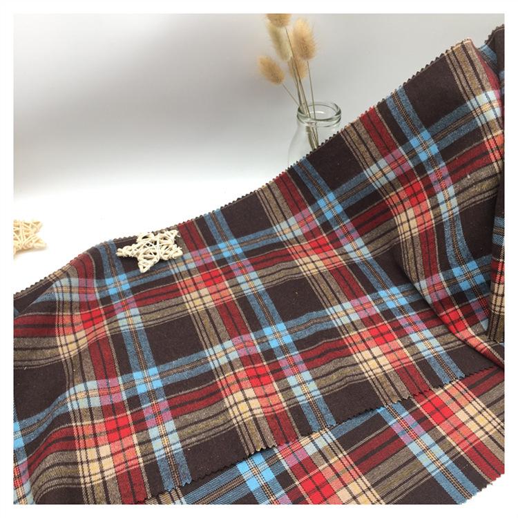 Красная и Зеленая Клетчатая Матовая Полиэстер Хлопковая Ткань для Рождества - Рубашка, Платье, Скатерть