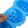 4 -Cavities Silicone Massage Soap Mold Oval Candy Making Mould Caking Baking Tray Muffin Cups