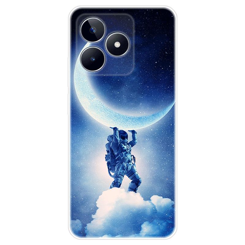 Мягкий силиконовый чехол для Realme C51, окрашенная ТПУ задняя крышка, чехол Realme C51