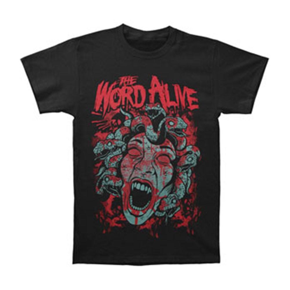Men's Word Alive Medusa T-Shirt Mens Womens Tees Top Black