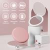 Personalized Small LED Light Cosmetic 2 Side Folding Makeup Compact Pocket Mirror Women Luminous Effect Pink White Mini Mirror