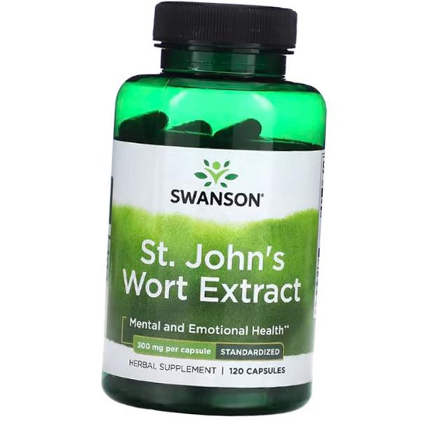Экстракт Зверобоя, St. Johns's Wort Extract Standardized 300, Swanson  120капс (71280140)