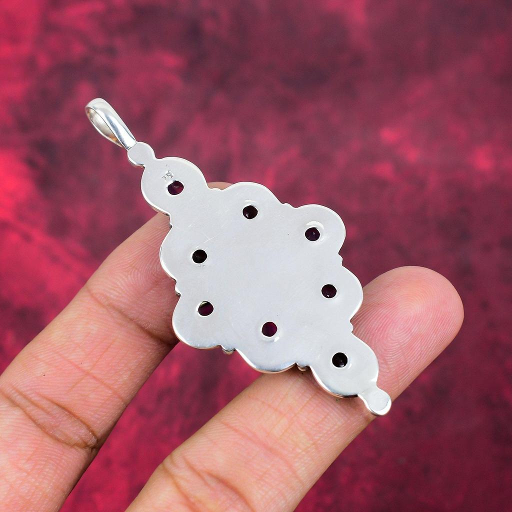 Подвеска с аметистом, ювелирные изделия из драгоценных камней, подвеска из цельного серебра 925 пробы, подарок для женщин, подвеска ручной работы