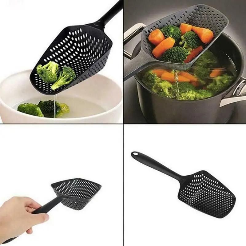 Portable Filter Home Kitchen Tool, 1pc Anti - scald Skimmer Strainer, Nylon Soup Spoon Ladle for Fry Food, Kitchen