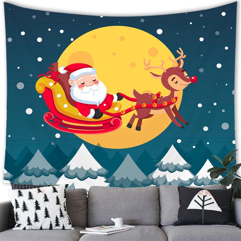 С Рождеством мультфильм снеговик трансграничная поставка гобелен настенное одеяло