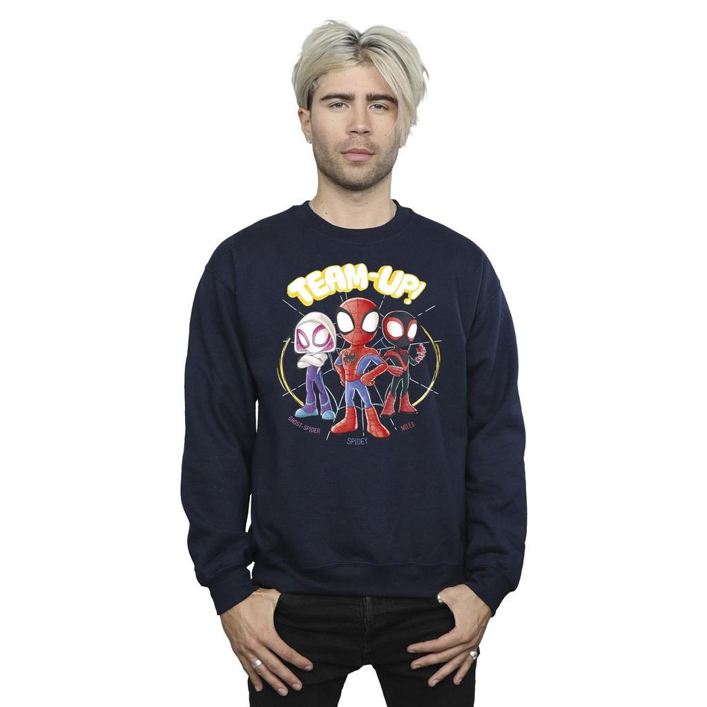 Marvel Mens Spidey And His Amazing Friends Sketch Sweatshirt