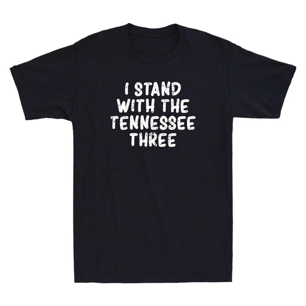 I Stand With the Tennessee Three Funny Quote Vintage Men's Short Sleeve T-Shirt