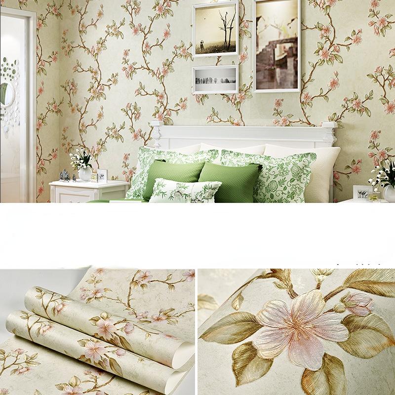 3D Тисненые Цветочные Самоклеящиеся Обои Цветочная Контактная Бумага Домашний Декор Спальня Гостиная Детская Комната Обои papel pared