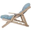 Accent Chair, Recliner, Adjustable Backrest, Beech Wood Frame, up to 120 kg, Light Grey