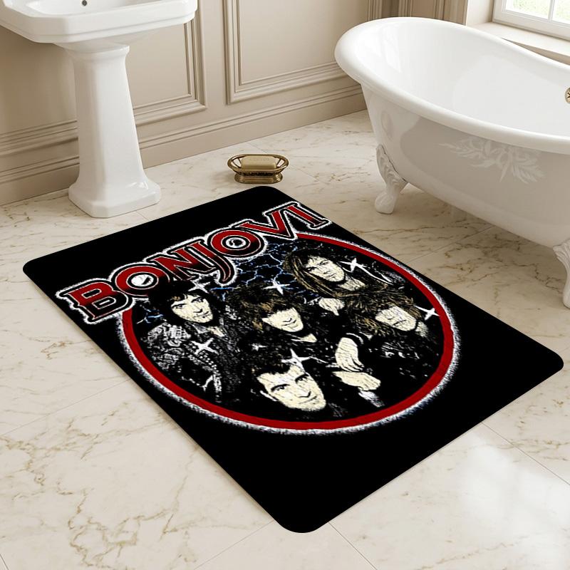 Bon Jovi Band Living Room Nonslip Area Rug Soft Carpet For Bedroom Game Playroom Sofa Office Home Decor Doormat Christmas Gift C926219