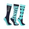 HYCONIC Childrens/Kids Boot Socks (Pack of 3)