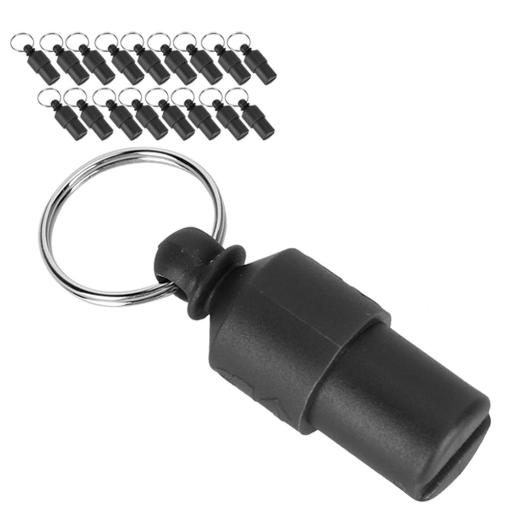 20pcs AntiLost Pet Dog Cat ID Name Address Label Storage Barrel Tube Collar Pendant(Red )