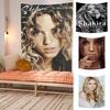 Певица SShakira Гобелен Микрофибра Настенное панно Для спальни Гостиной Декор Наружный Фестиваль Сад Бар Фон