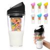 Portable Cereal Cup Plastic Milk And Cereal Travel Cup To-go Cereal Container