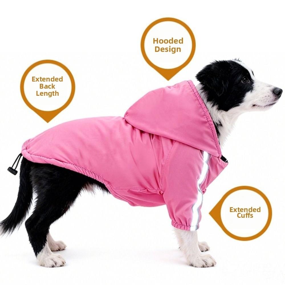 Windproof Fleece Dog Clothes Warm Pet Sweatshirt Fashion Dog Hooded Coat Outdoor