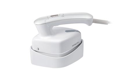 Паровой утюг Hitachi Clothing Steamer с функцией непрерывного отпаривания One Push, двухступенчатая подача пара, трехступенчатая подача пара, щетка для переключения температуры в комплекте, цвет жемчужно-белый CSI-RX2A