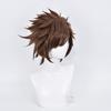 Невероятные приключения Джоджо Джозеф Джостар Косплей Парики Короткие коричневые синтетические волосы Peluca Аниме Ролевая игра Костюм Парик для Хэллоуина