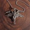 1pc Angel Goddess Shape, Fashion Silver Plating, Sexy Baseball, Girl Pendant Necklace Men and Women Casual Sports Style Trend Hip Hop Punk Jewelry