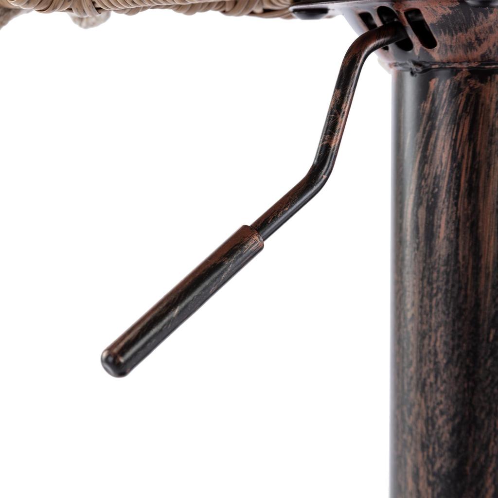 The modern bar stool set consists of two adjustable footstools, suitable for kitchens and dining rooms