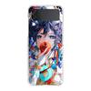 Genshin Impact Hu Tao Xiao Clear Phone Case For Samsung Galaxy Z Flip 4 5 Transparent High Hard PC For Galaxy Z Flip 3 5 Cover