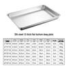 Ruhan 304 Stainless Steel Deep Rectangular Tray
