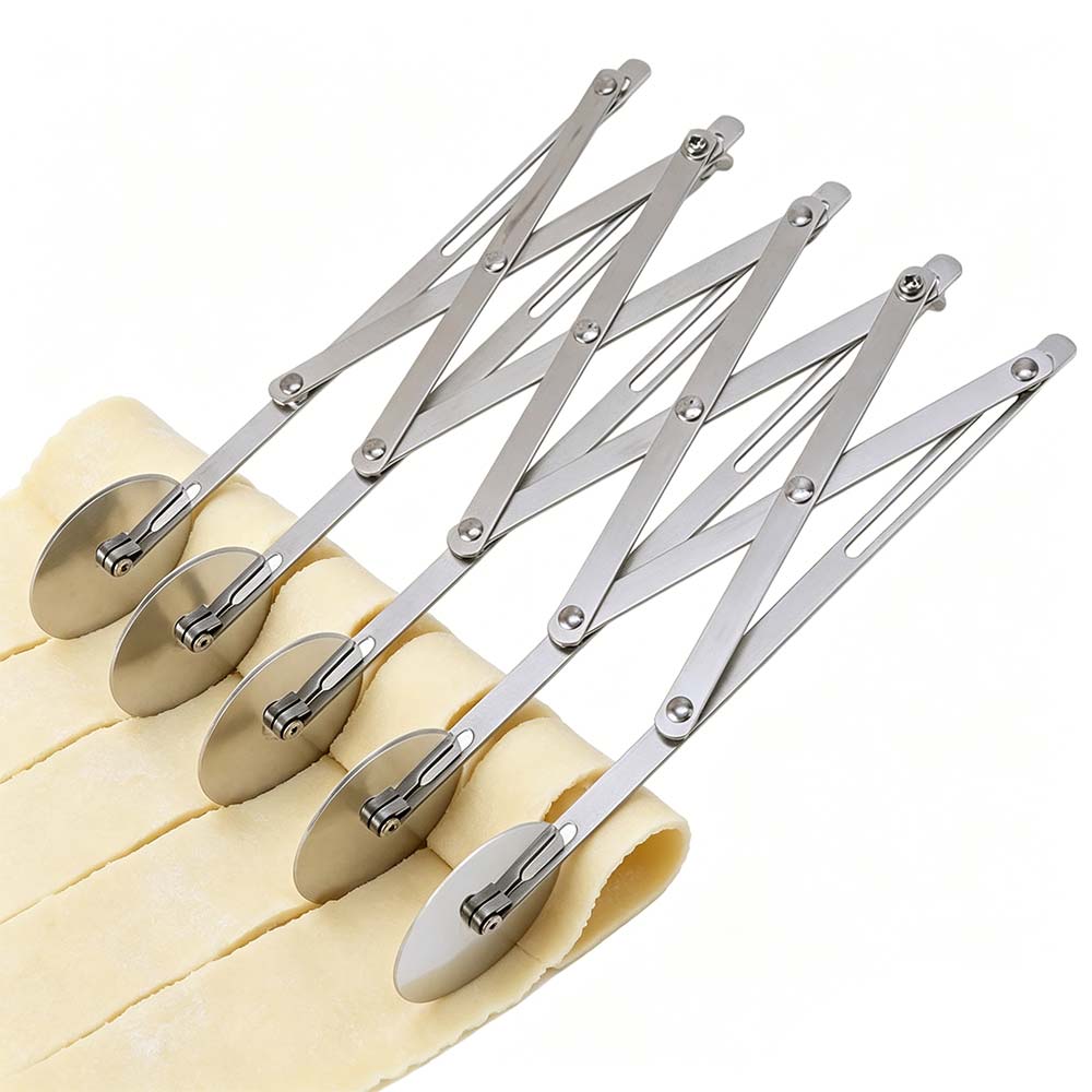 Stainless Steel Side Pasta Knives Adjustable Width Pizza Pastry Peeler Restaurant