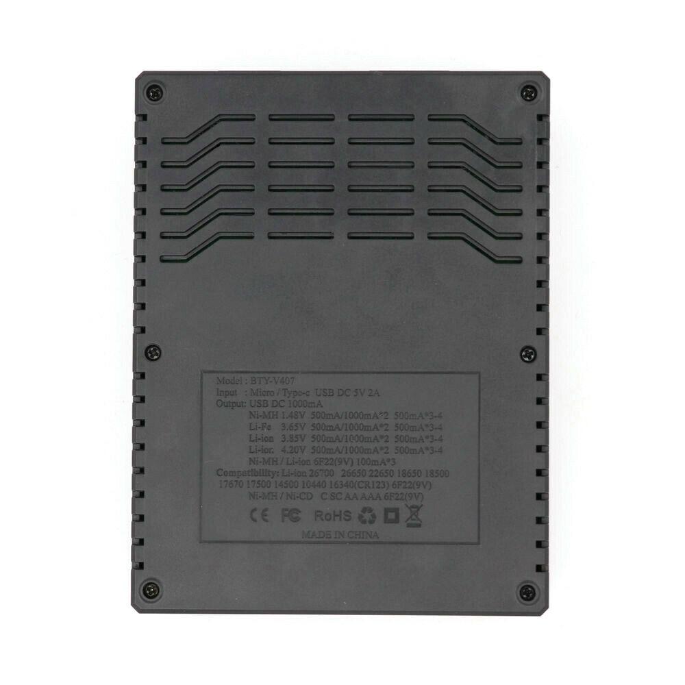 Универсальное смарт-зарядное устройство с ЖК-дисплеем для литий-ионного аккумулятора Ni-MH Ni-CD 9 В AA AAA 18650