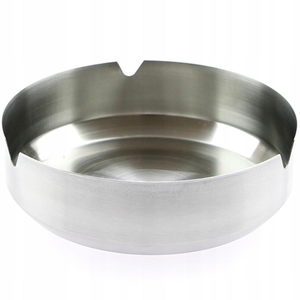 ASHTRAY SILVER METAL ASHTRAY