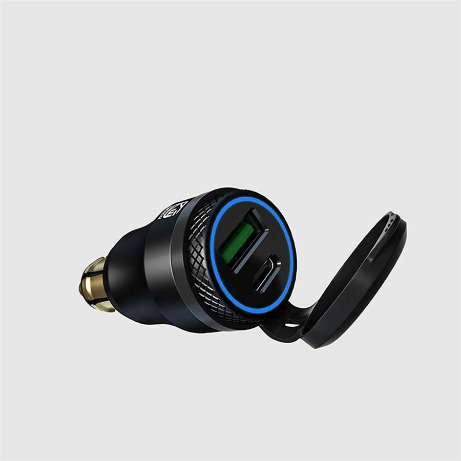 Зарядное устройство для мотоцикла Qc3.0 USB Type-C с адаптером питания для разъемов BMW Hella/Din
