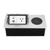 EU/British Standard 20W PD Type-C & Wireless Fast Charging Desktop Socket