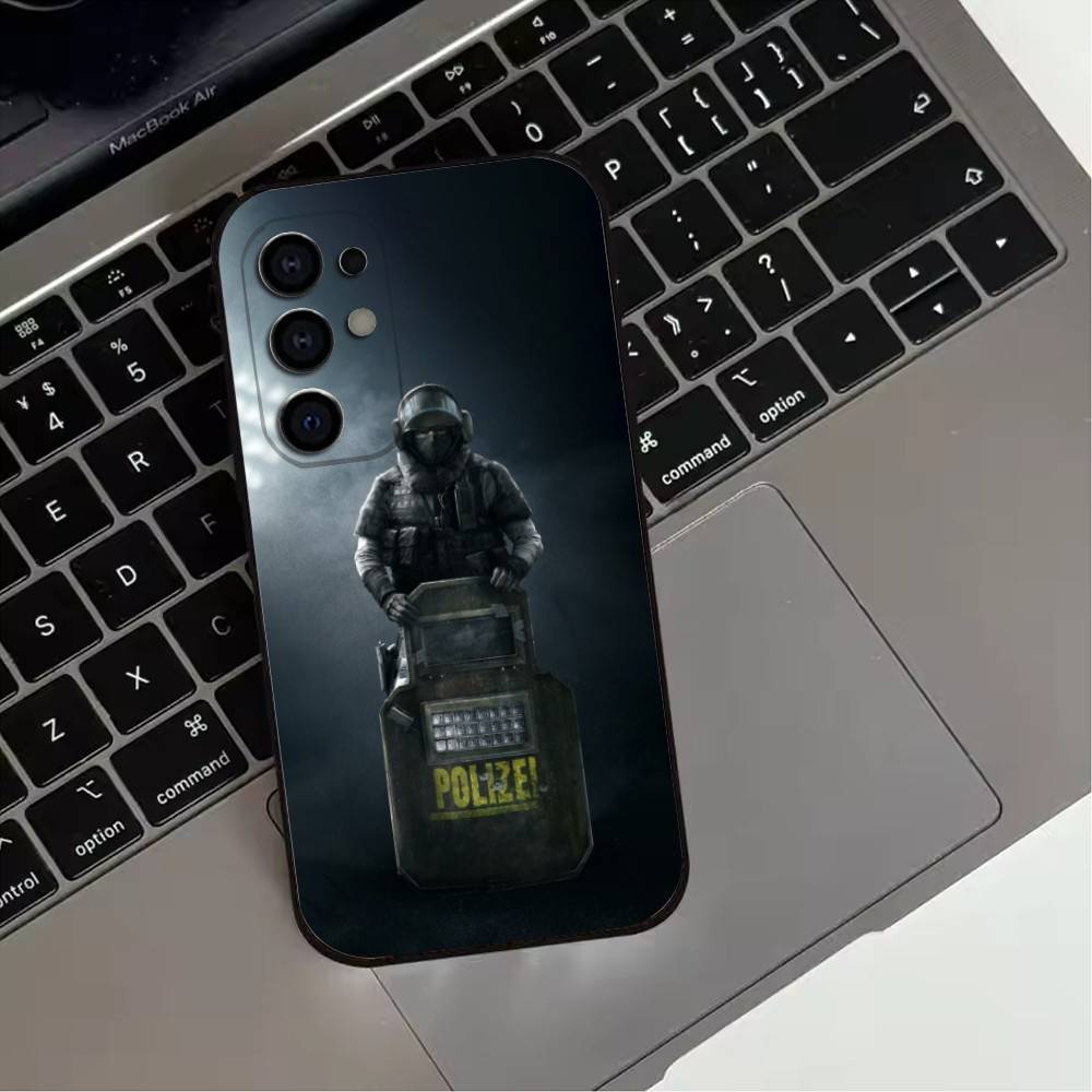 Shooting R-Rainbow S-Six S-Siege-s Phone Case For Samsung S25,S24,S21,S22,S23,S30,Ultra,S20,Plus,Fe,Soft Silicone Black Cover