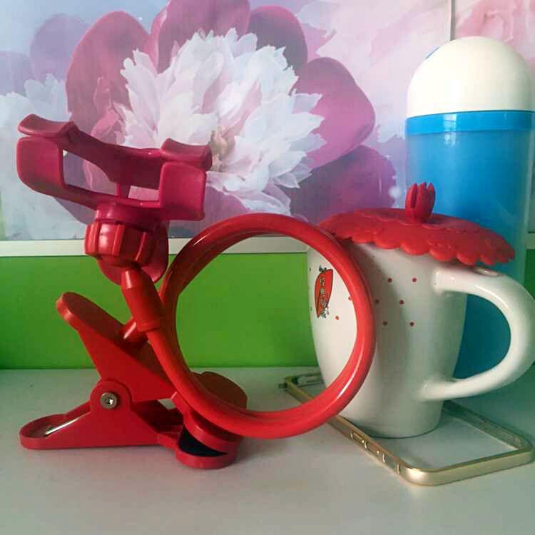 Универсальный вращающийся держатель телефона на прикроватной тумбочке с двойным зажимом