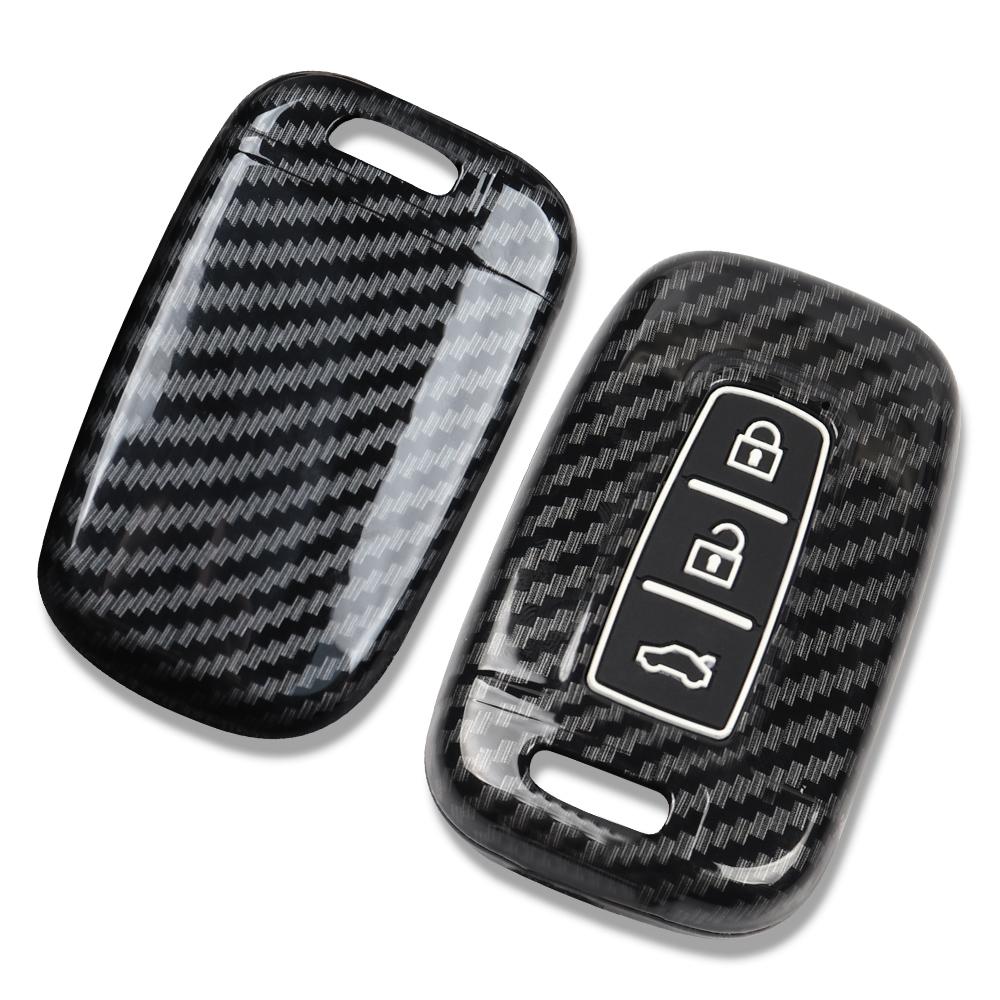Углеродный чехол для дистанционного ключа автомобиля для Kia Cadenza K7 Carens Borrego Optima Picanto Morning Proceed Shuma Mohave Opirus