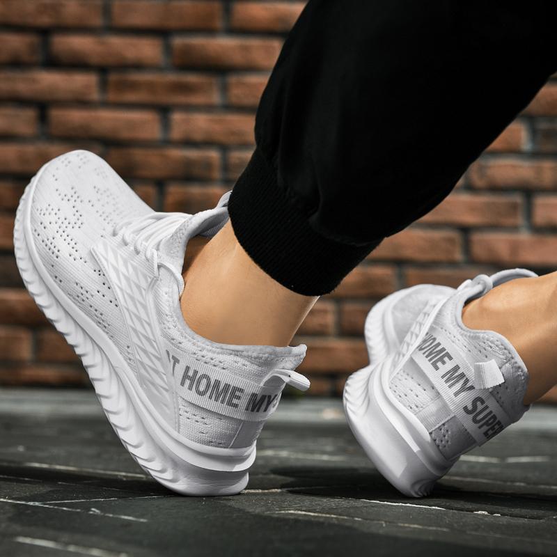 Модные летние мужские дышащие плоские спортивные легкие уличные тренировочные антибактериальные удобные повседневные кроссовки для бега теннисные для мужчин