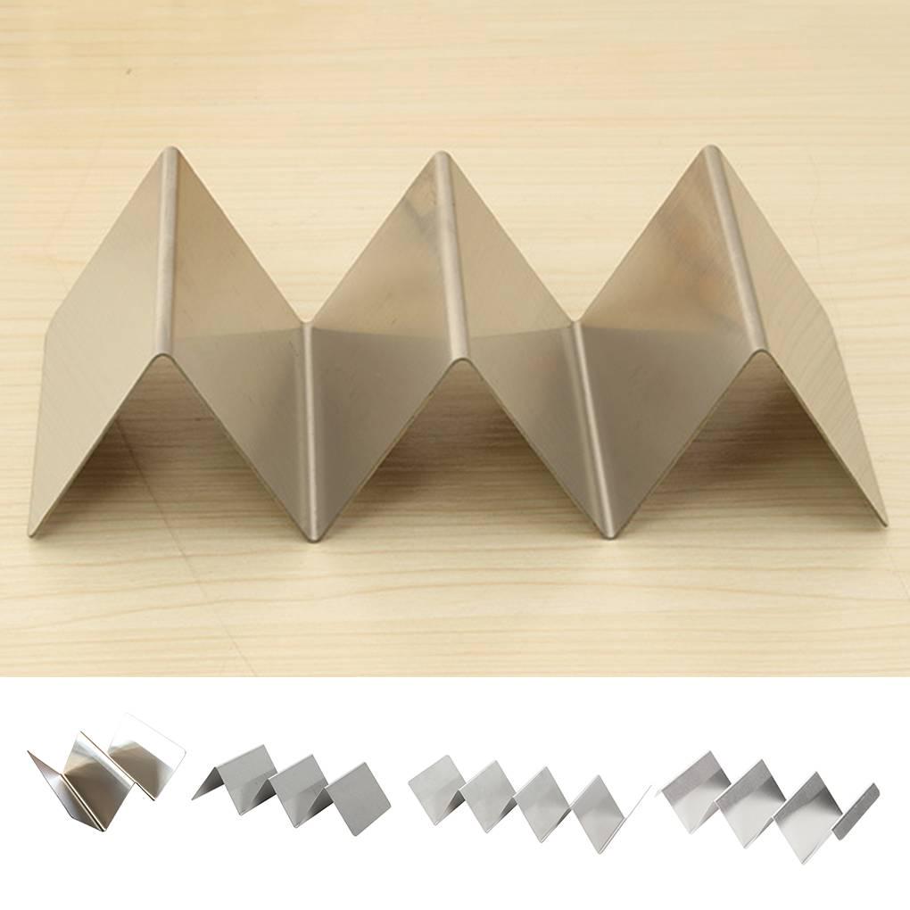 Taco Shell Holder Tortilla Stand Rack Stainless Steel Tray Holder Kitchen Rack
