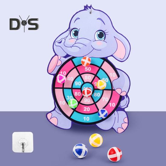 Доска для дартса с животными для детей, безопасный липкий мяч для игр в помещении и на открытом воздухе, игра на координацию и концентрацию, семейная вечеринка, игрушка в подарок