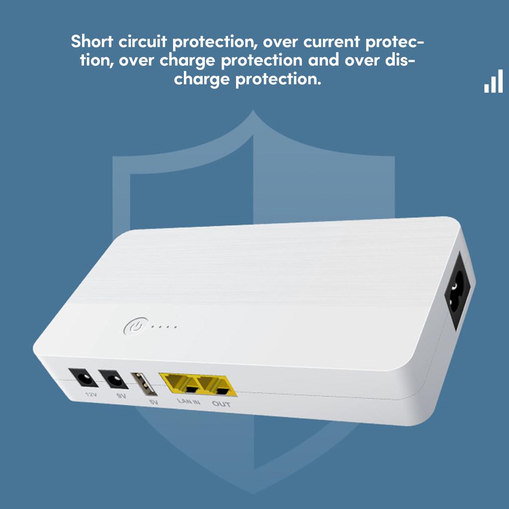 Адаптер питания 8000 мАч 29,6 Втч 48 В 5 В 9 В 12 В 5,5x2,5 мм POE UPS блок питания для WiFi роутера камеры мобильного телефона