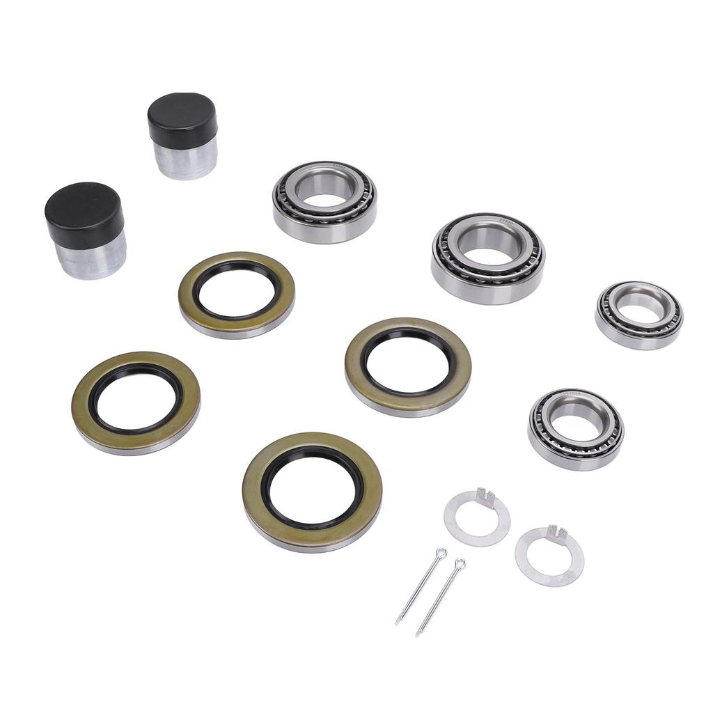 2 Sets Trailer Wheel Hub Bearing Kit with Bearing Protectors 25520 LM67010 for 1 1 4in and 1 3 4in 5200lbs Axle Spindles