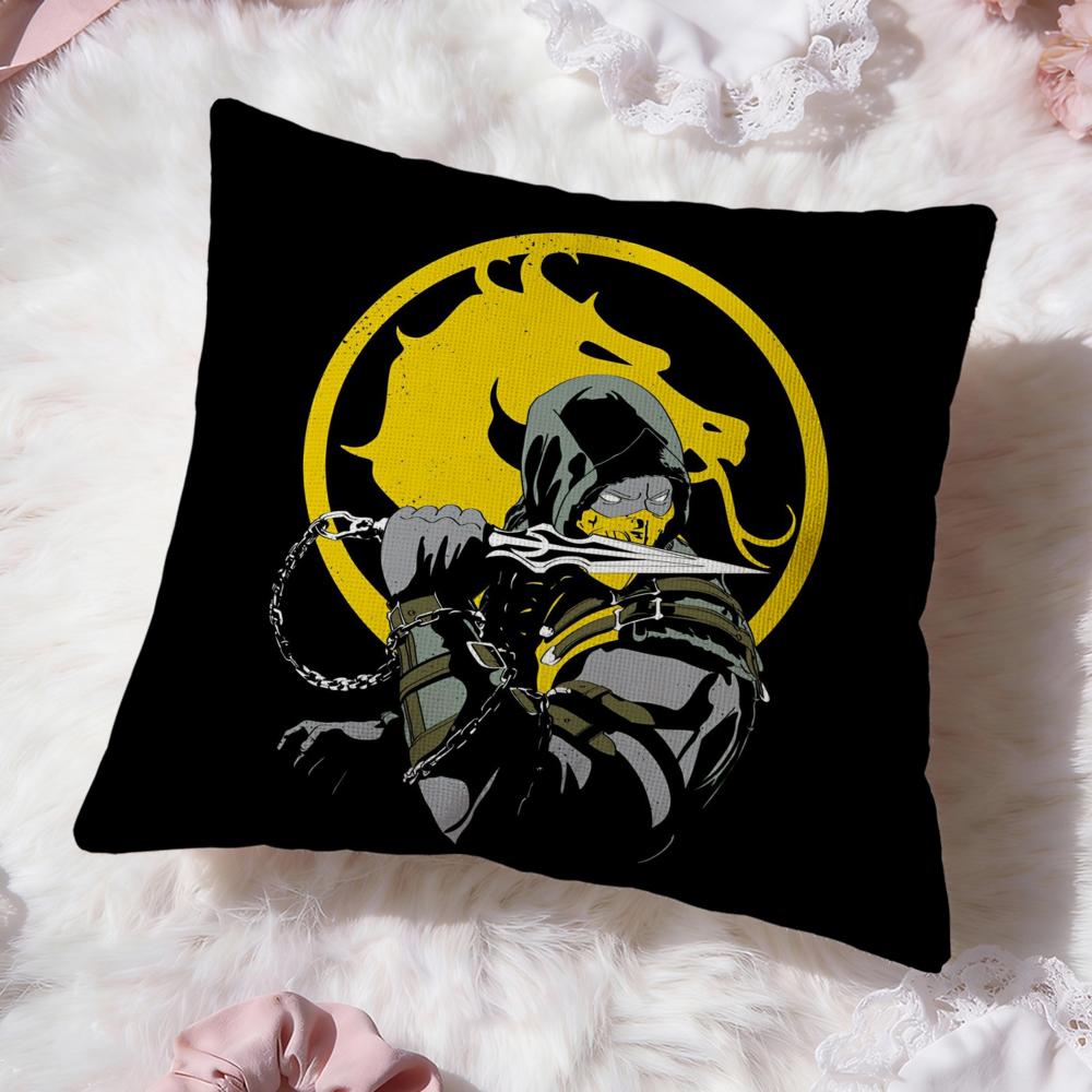 Игровой чехол для подушки M-Mortal Kombat Премиум-комфорт Двусторонний чехол для подушки - Дизайн "Два в одном" для любой комнаты и салона автомобиля